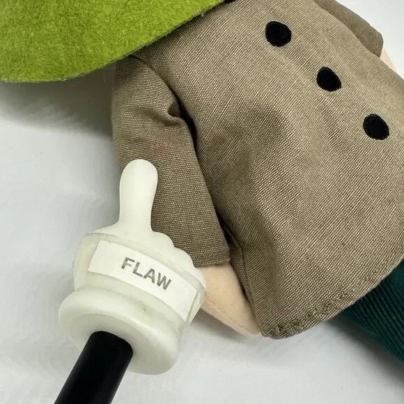 RARE Moomin Snufkin Plush Martinex Teddix TOVE 100 Tove Jannson Red Flower 14" - Picture 10 of 12